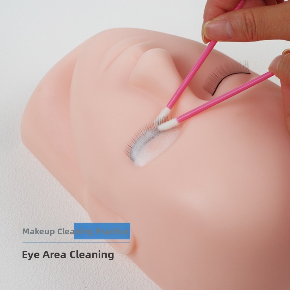 Eyelash Extension For Men - Soft Eyelash Extension Practice Model Silicone