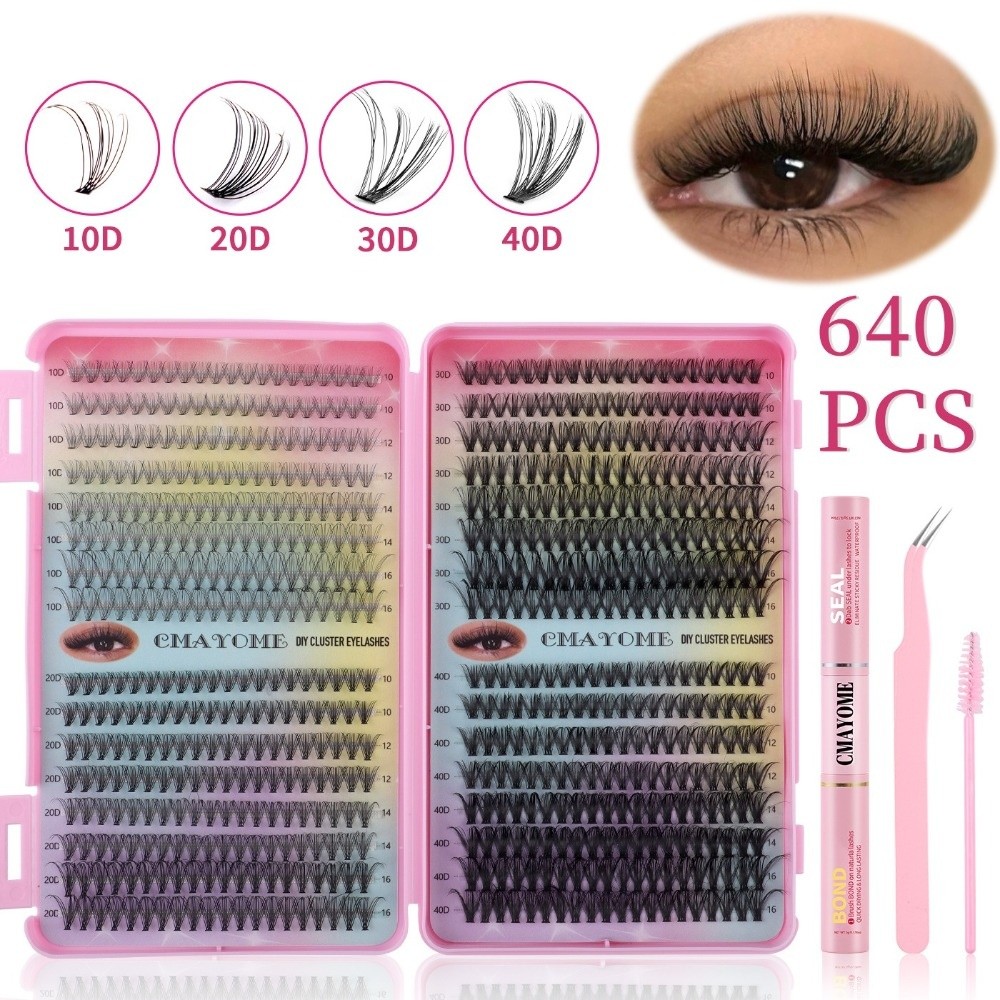 Eyelash Extension Volume - Bond and Seal False Eyelashes Natural