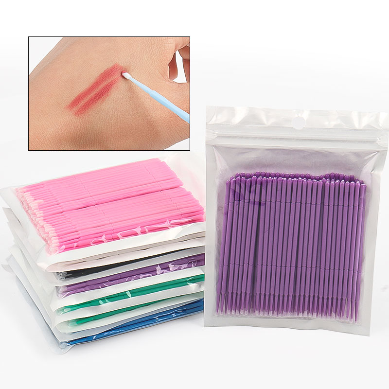 Eyelash Extension Repair - 100PCS/Bag Bamboo Eyelash Extension Cleaning Swabs