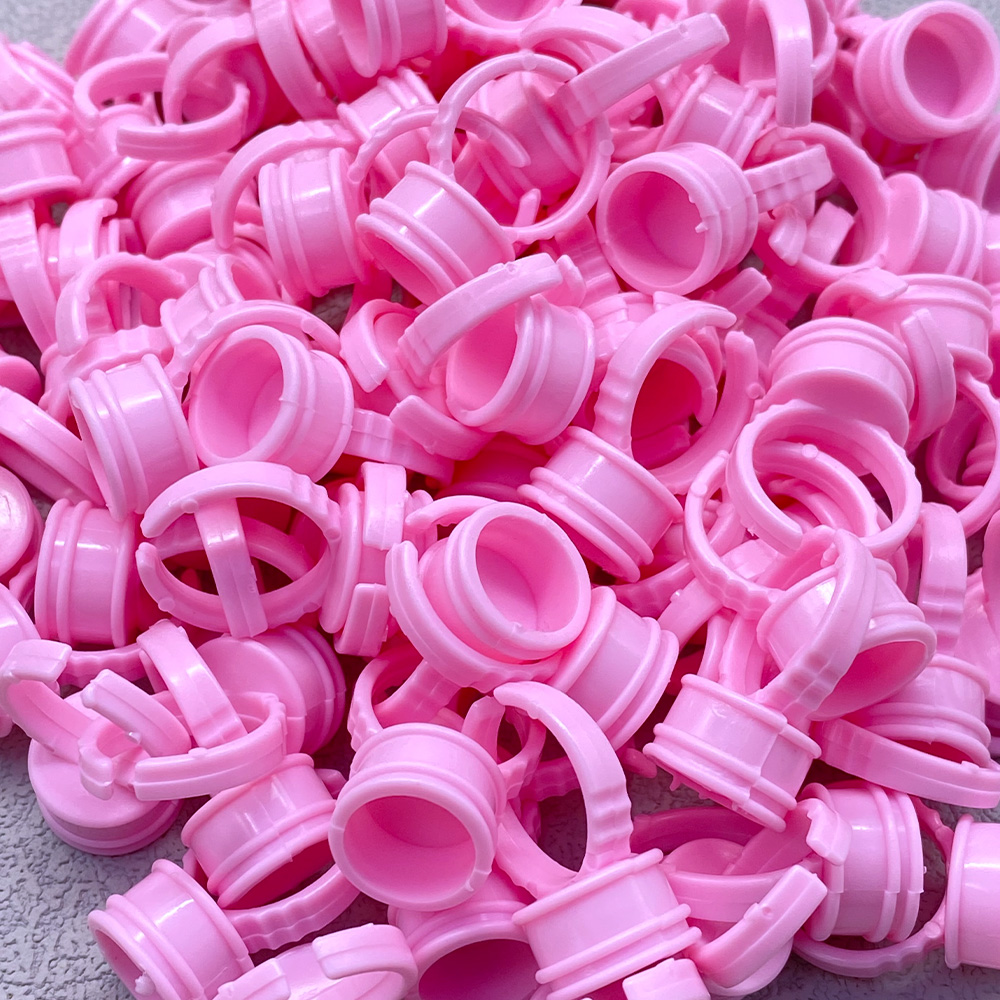 100Pcs Disposable Glue Ring Cu - Eyelash Extension Repair review and price