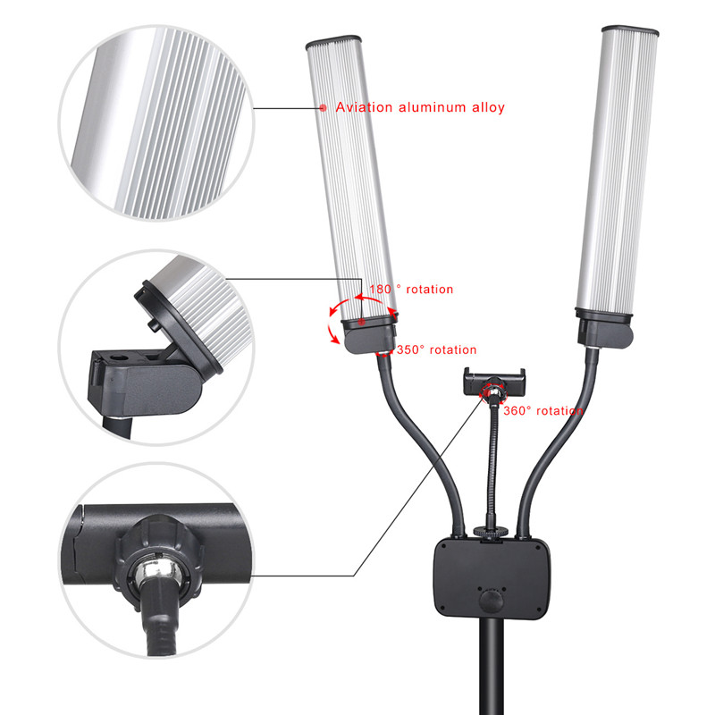 45W Flexible Double Arms LED F - Video Eyelash Extension review and price