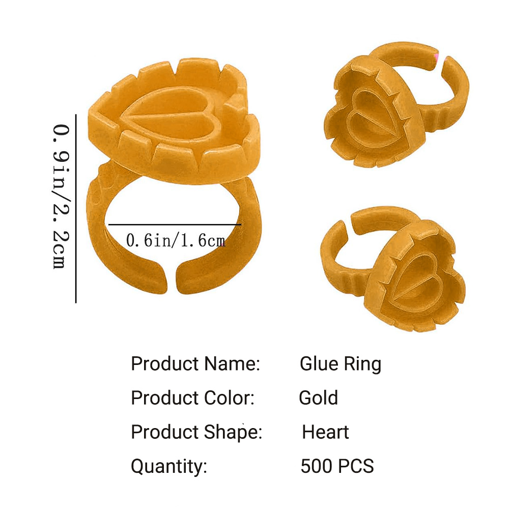 500PCS Glue Rings for Lash Ext - Eyelash Extension Volume review and price