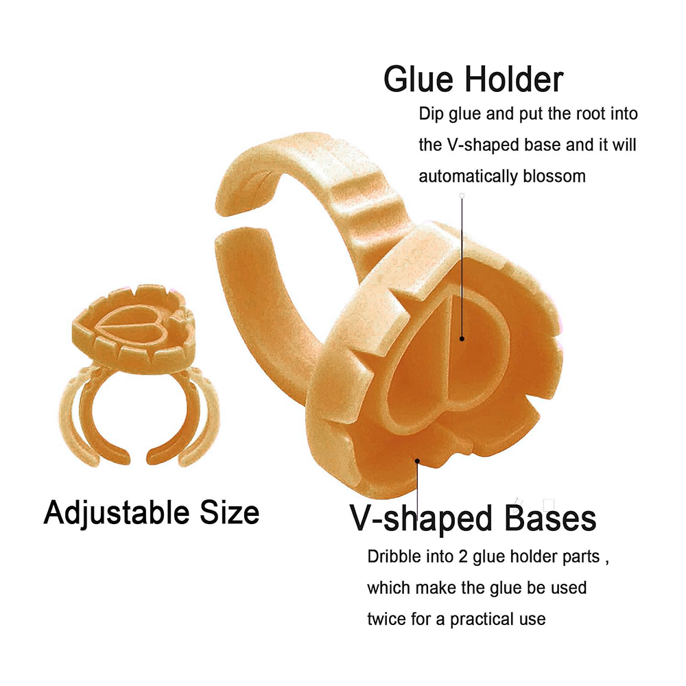 500PCS Glue Rings for Lash Ext - Eyelash Extension Volume review and price