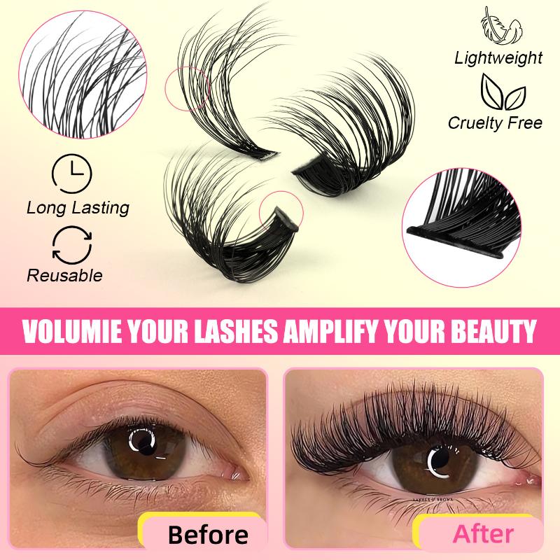 Cluster Lashes Kit Individual  - Eyelash Extension Volume review and price
